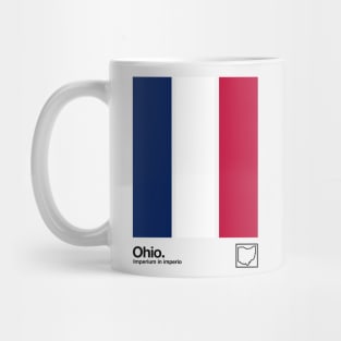 Ohio Flag // Original Aesthetic Colors Artwork Design Mug